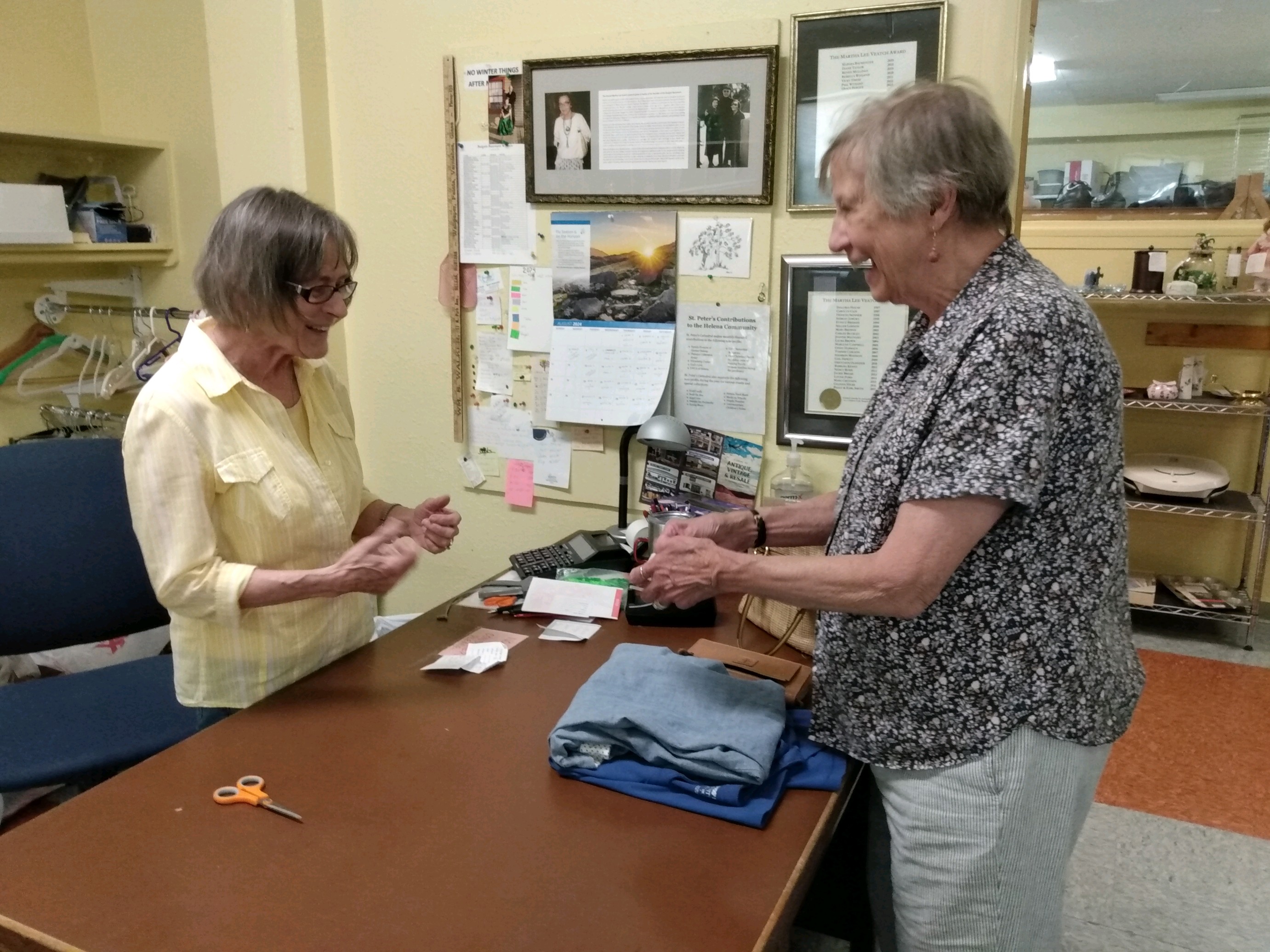 Bargain Basement thrift shop ministry at St. Peter's Episcopal Cathedral in Helena